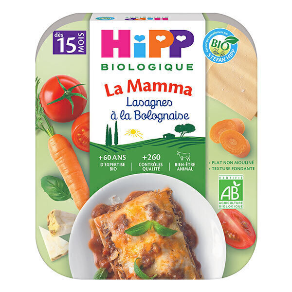 HiPP - Assiette de lasagnes à la Bolognaise 250g
