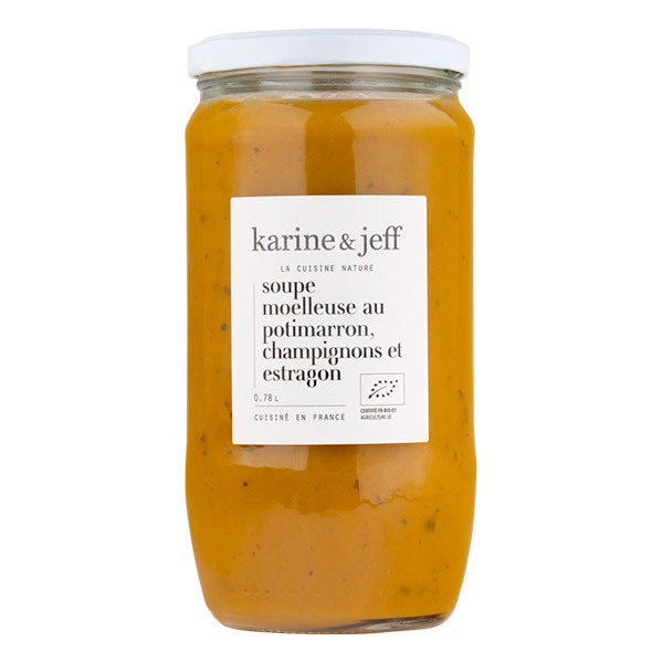 Karine & Jeff - Soupe potimarron, champignons et estragon 78cl