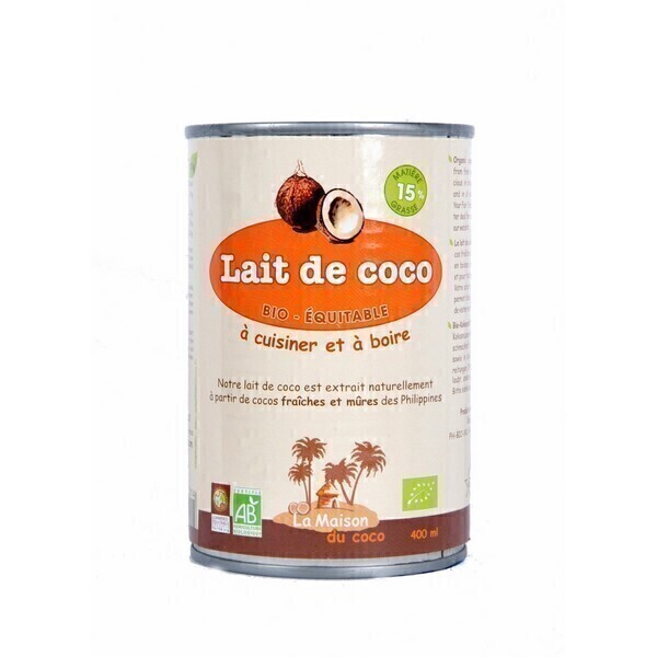 La maison du Coco - Lait de coco 6% MG 400ml