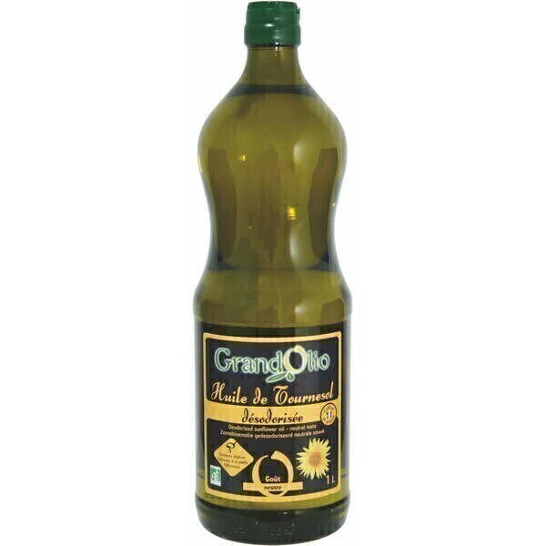 Grand Olio - Huile de tournesol désodorisée 1L Grand Olio - Huile de tournesol désodorisée 1L