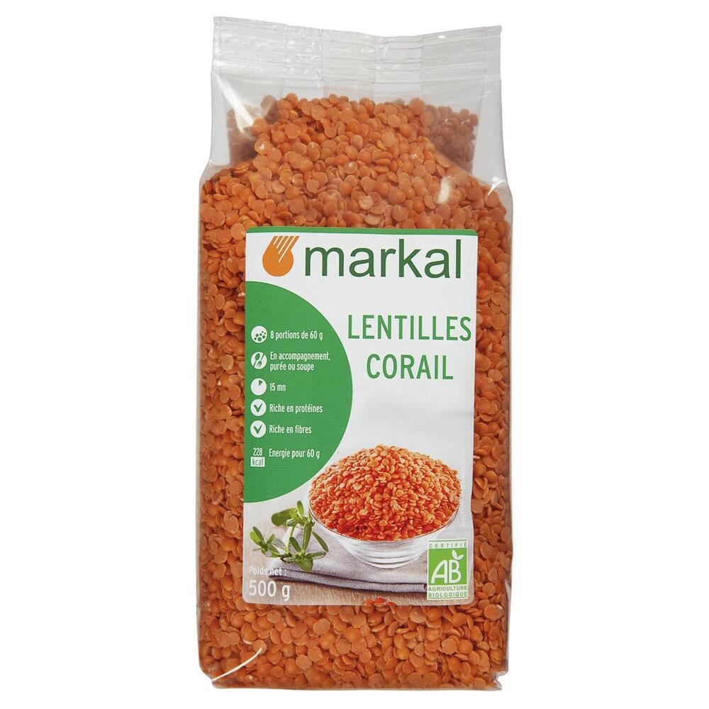 Markal - Lentilles rouges corail 500g