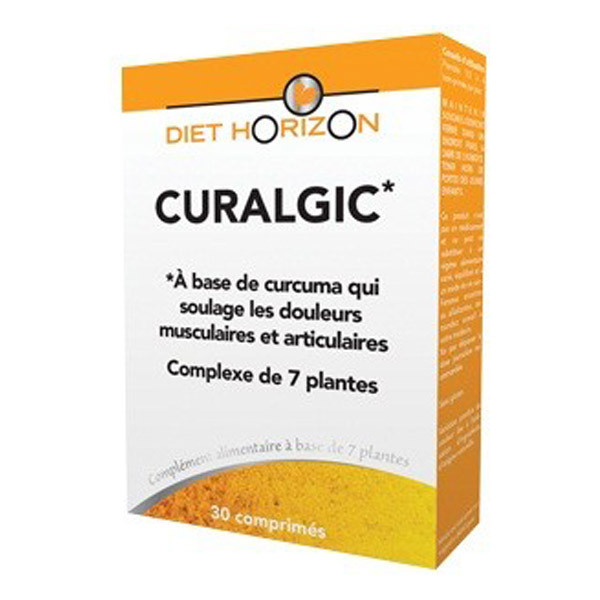 Diet Horizon - Curalgic - Curcuma suractivé par 7 plantes 30 cpés Diet Horizon - Curalgic - Curcuma suractivé par 7 plantes 30 cpés
