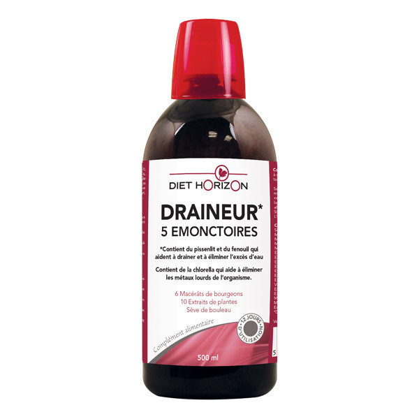 Draineur 5 émonctoires 500ml Diet Horizon | Acheter sur Draineur 5 émonctoires 500ml Diet Horizon | Acheter sur