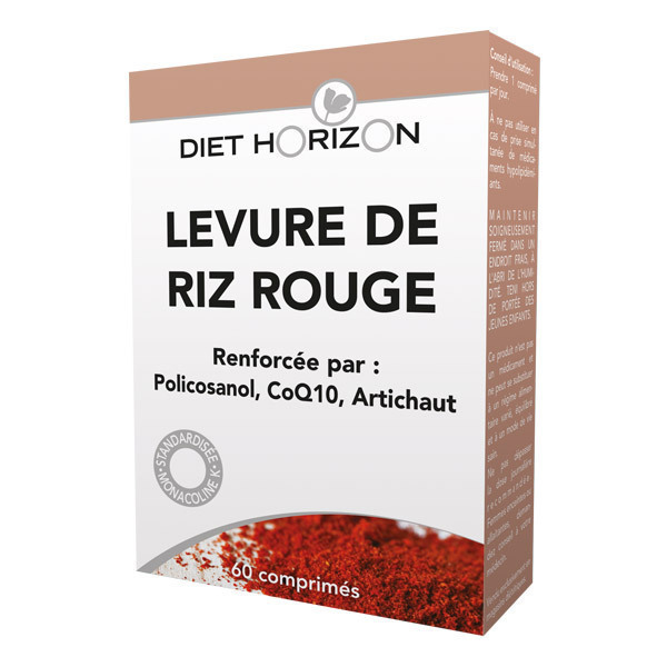 Diet Horizon - Levure riz rouge action complète 60 cpés