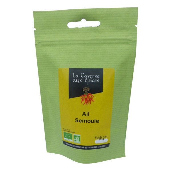 La caverne aux Epices - Ail semoule Bio 50g La caverne aux Epices - Ail semoule Bio 50g