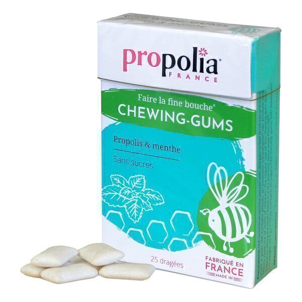 Propolia - Chewing-gum propolis menthe et xylitol x 25 dragées