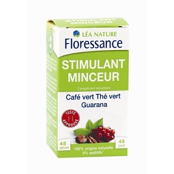 Stimulant Minceur Café vert Thé Vert Guarana - 45 gélules Stimulant Minceur Café vert Thé Vert Guarana - 45 gélules