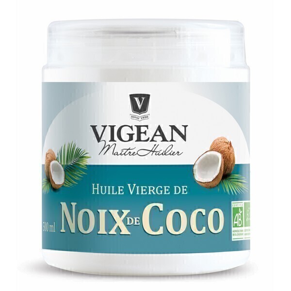 Huilerie VIGEAN - Huile vierge de noix de coco 500ml