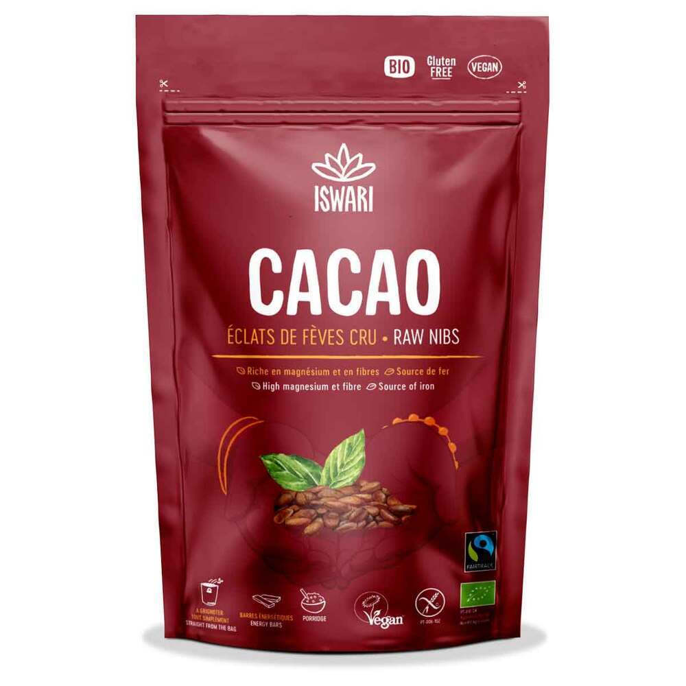 Iswari - Éclats de Fèves de Cacao Cru - 125g