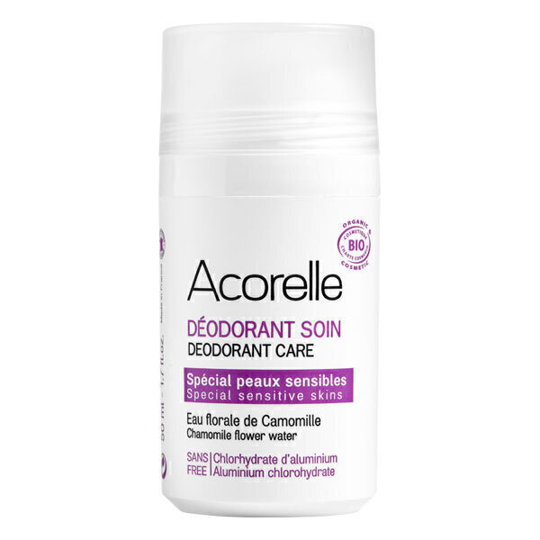 Acorelle - Deodorant special Peaux sensibles - Roll-on de 50 ml