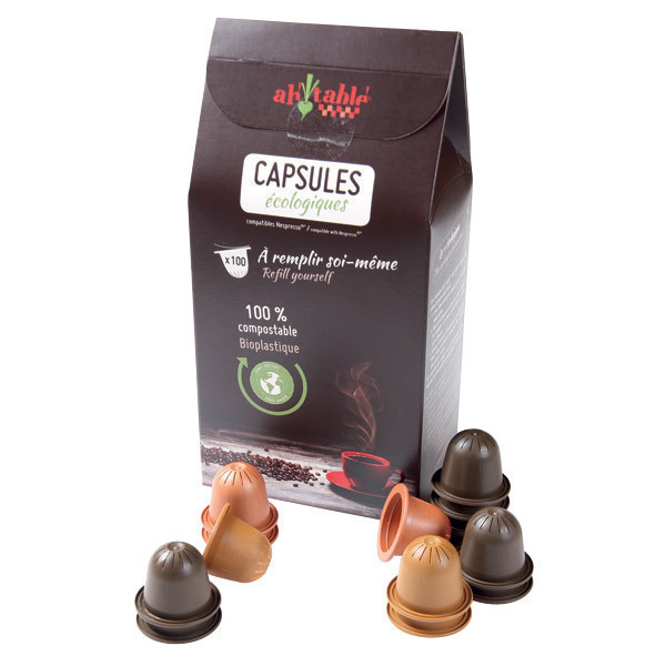 Ah! Table! - 100 capsules à remplir Type Nespresso