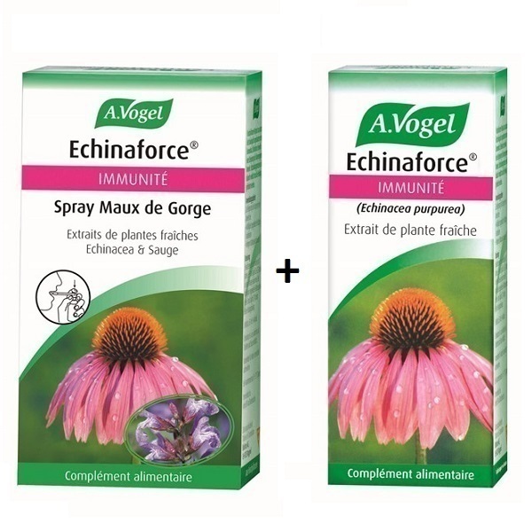 A.Vogel - Pack immunité Spray gorge et extrait de plante Echinacea 50ml