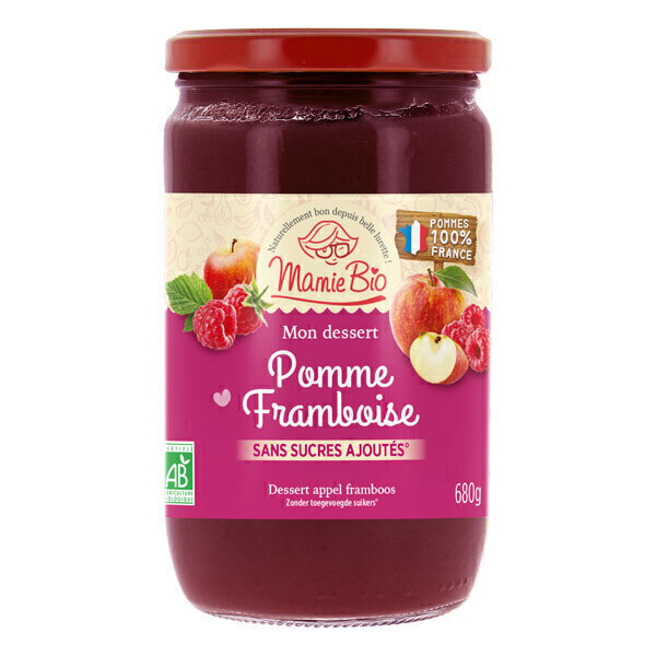 Mamie Bio - Purée de Pomme France & Framboise 680g