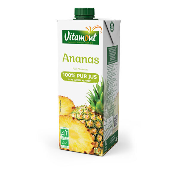 Vitamont - Pur Jus d'Ananas Tetra 1L