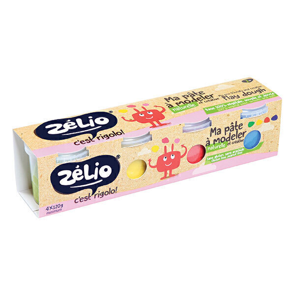 Zélio - Pâte à modeler 4x135g Zélio - Pâte à modeler 4x135g
