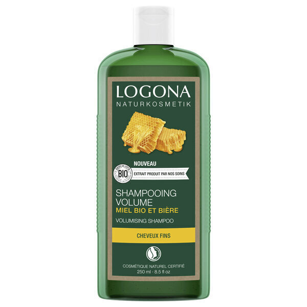 Logona - Shampoing volume bière miel cheveux fins 250ml