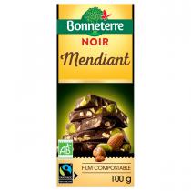 Bonneterre - Tablette chocolat Noir Mendiant 100g