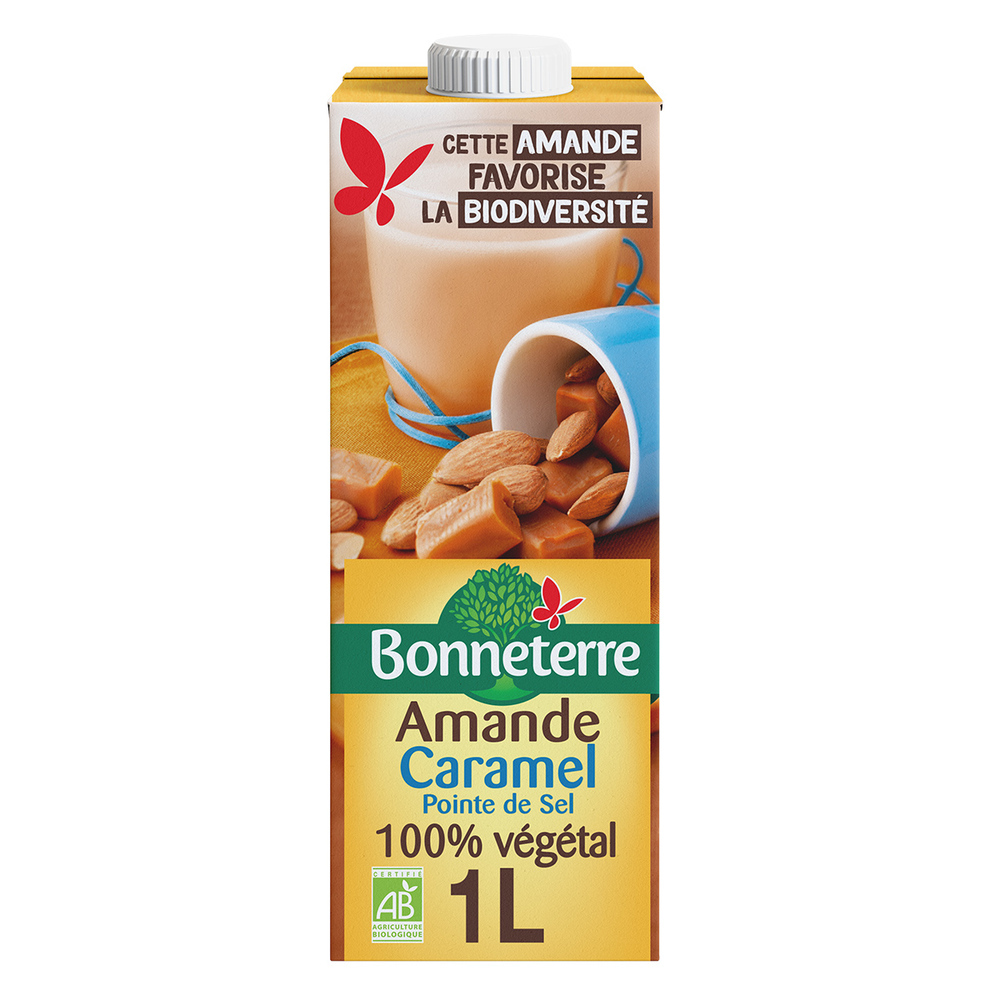 Bonneterre - Boisson Amande caramel pointe de sel 1L