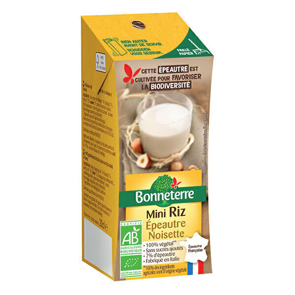 Bonneterre - Boisson Riz épeautre noisette 20cl Bonneterre - Boisson Riz épeautre noisette 20cl