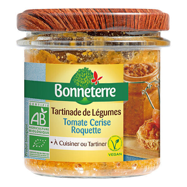 Bonneterre - Tartinade de légumes tomate cerise et roquette 135g