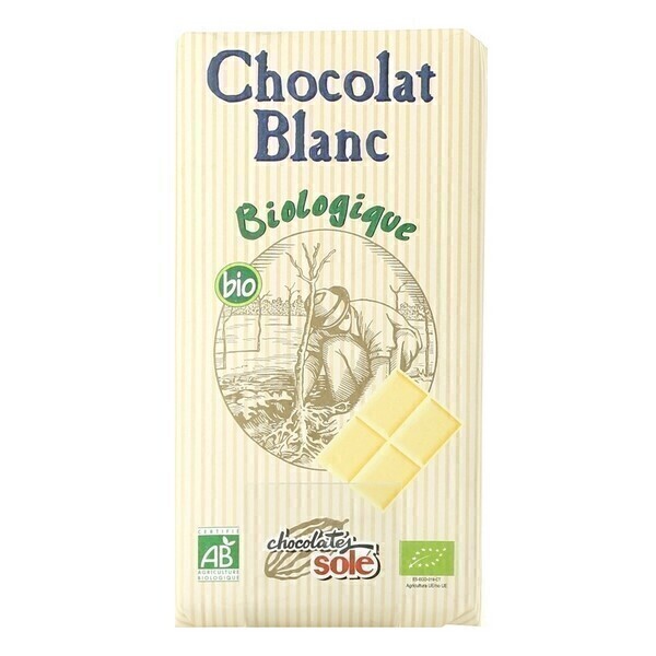 Chocolates Solé - Chocolat Blanc Bio 100g