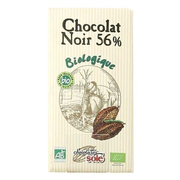 Chocolates Solé - Chocolat Noir 56% Cacao Bio 100g