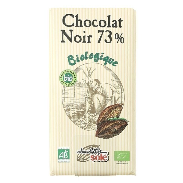 Chocolates Solé - Chocolat Noir 73% Cacao Bio 100g