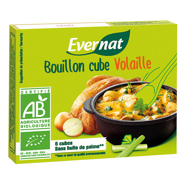 Evernat - Bouillon cube Volaille 6x10g