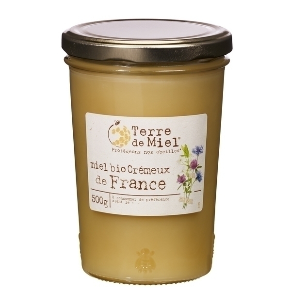 Terre de Miel - Miel crémeux toutes fleurs origine France 500g