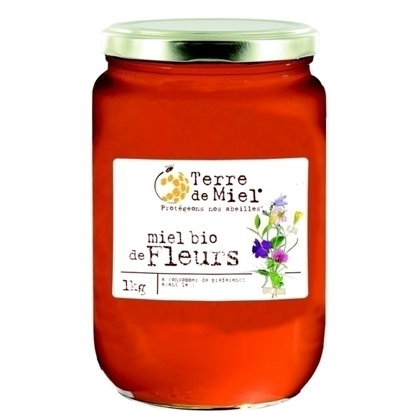Terre de Miel - Miel toutes fleurs liquide origine UE 1kg