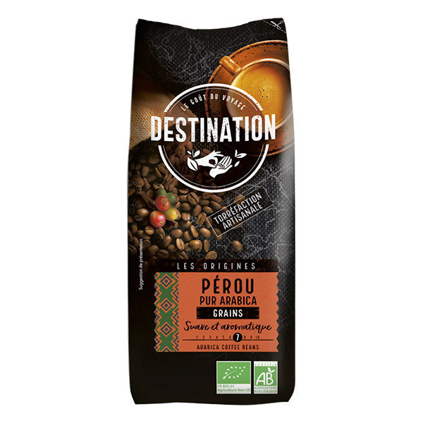 Destination - Café grain pur arabica du Pérou 1kg