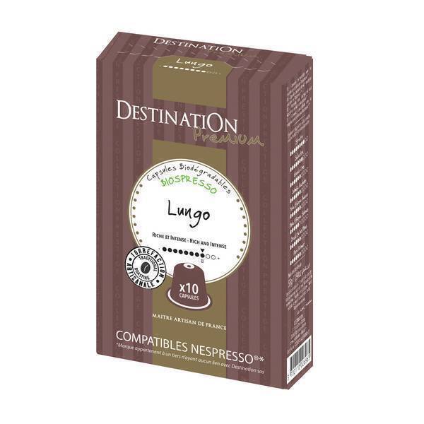 Destination - Lungo n°4 bio - 10 Capsules Biospresso Destination - Lungo n°4 bio - 10 Capsules Biospresso