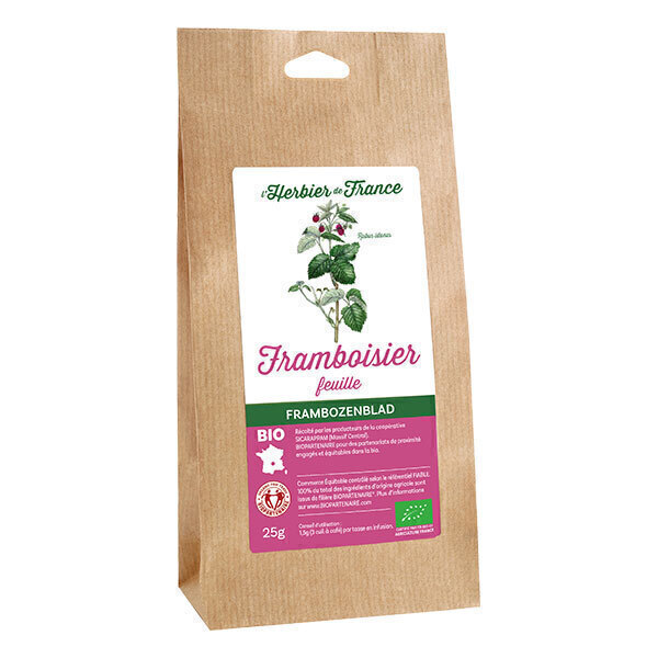 L'Herbier de France - Framboisier feuilles bio 25g