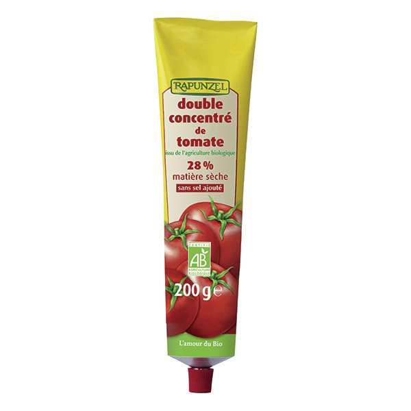 Rapunzel - Double concentré de tomate 28 % en tube 200 g
