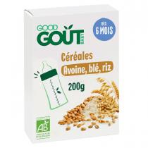 Good Gout - Céréales en poudre avoine blé riz 220g - Dès 6 mois