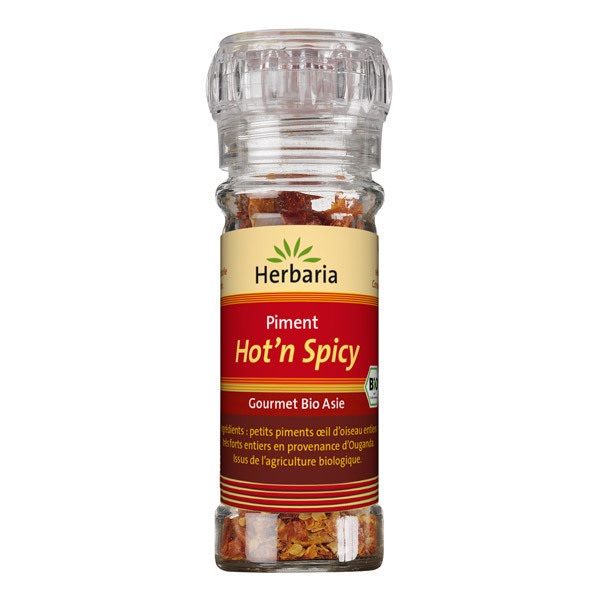 Herbaria - Hot'n Spicy Piments entiers langues d'oiseaux 20g Herbaria - Hot'n Spicy Piments entiers langues d'oiseaux 20g