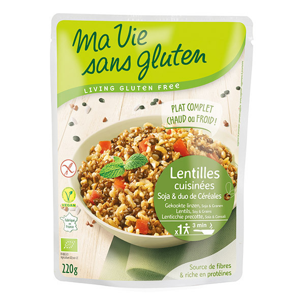 Ma Vie Sans Gluten - Céréales cuisinées lentilles soja et duo riz sarrasin 220g