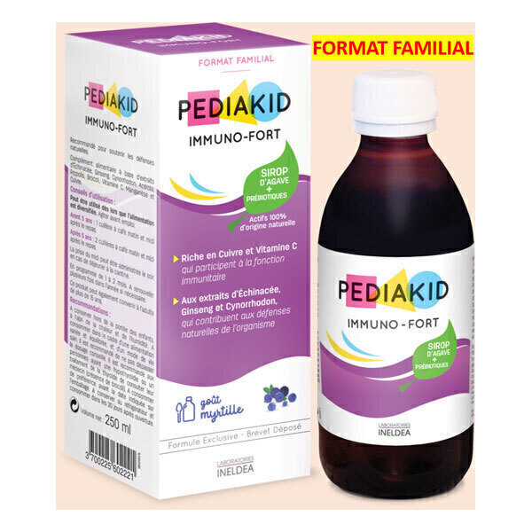 Pediakid - Sirop Immuno-Fort goût Myrtille 250ml