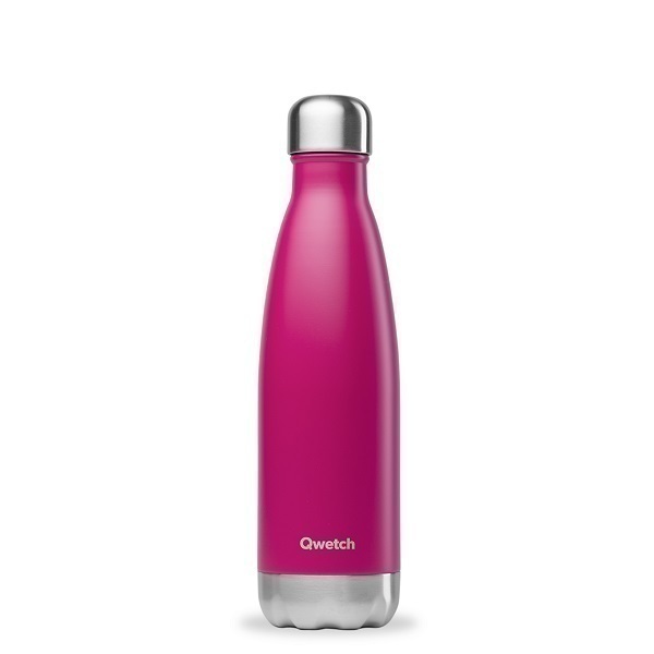 Qwetch - Bouteille isotherme inox Magenta 50cl