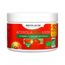 Phyto-Actif - Acérola 1000 Bio 60 Comprimés + 30 Comprimés Offert