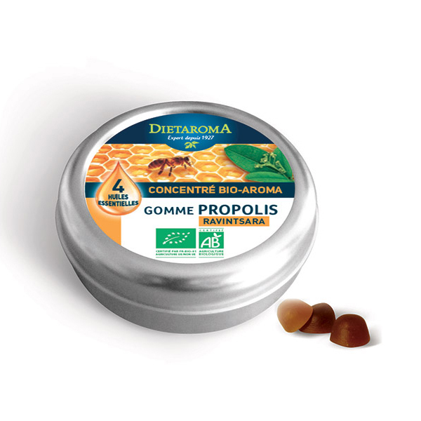 Dietaroma - Gomme à la propolis et ravinstara 40g Dietaroma - Gomme à la propolis et ravinstara 40g