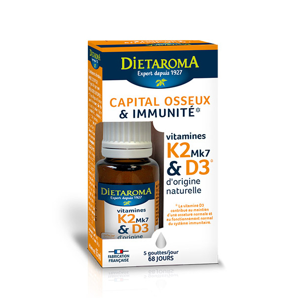 Dietaroma - Vitamines naturelles K2-MK7 & D3 15ml