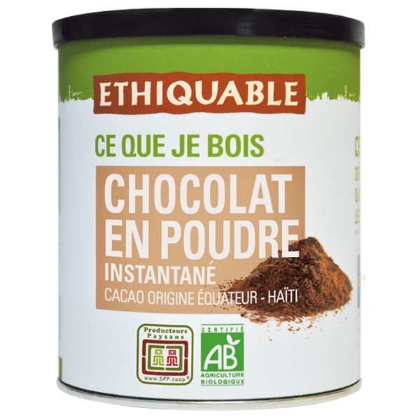 Ethiquable - Cacao en poudre instantané BIO 400g Ethiquable - Cacao en poudre instantané BIO 400g
