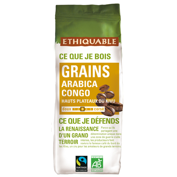 Ethiquable - Café grains Congo 250g Ethiquable - Café grains Congo 250g