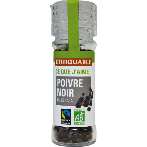 Ethiquable - Poivre noir Kérala 55g Ethiquable - Poivre noir Kérala 55g