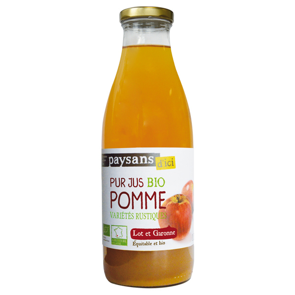 Ethiquable - Pur jus de pomme Lot et Garonne BIO 1L Ethiquable - Pur jus de pomme Lot et Garonne BIO 1L