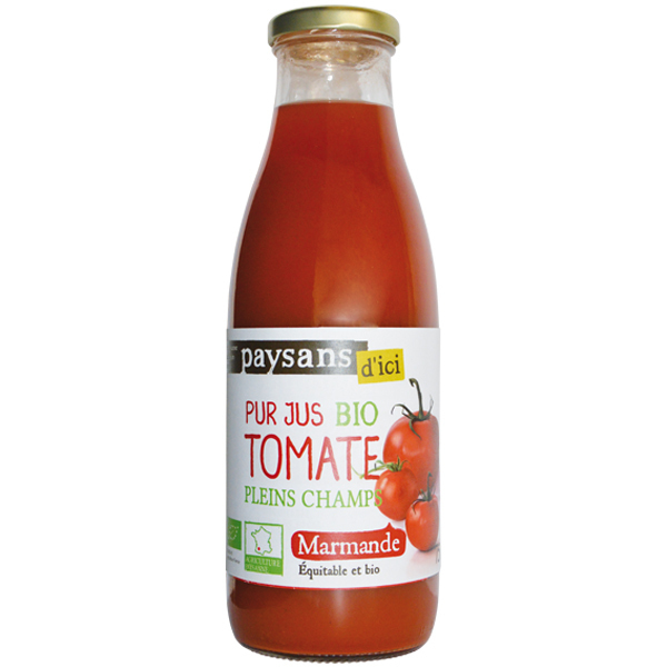 Ethiquable - Pur jus de tomate Marmande BIO 75cl