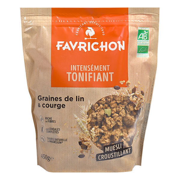 Favrichon - Muesli croustillant lin & courge 450g