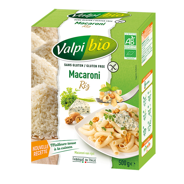 Valpibio - Macaroni de riz Bio 500g