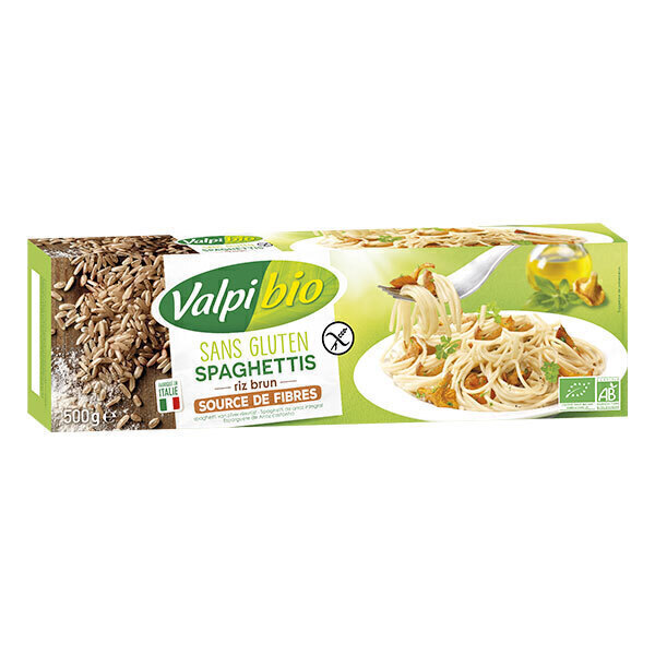 Valpibio - Spaghetti de riz brun Bio 500g Valpibio - Spaghetti de riz brun Bio 500g